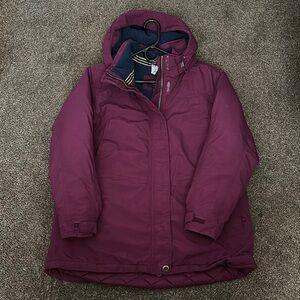 Lands' End Women's Maroon Ski Jacket